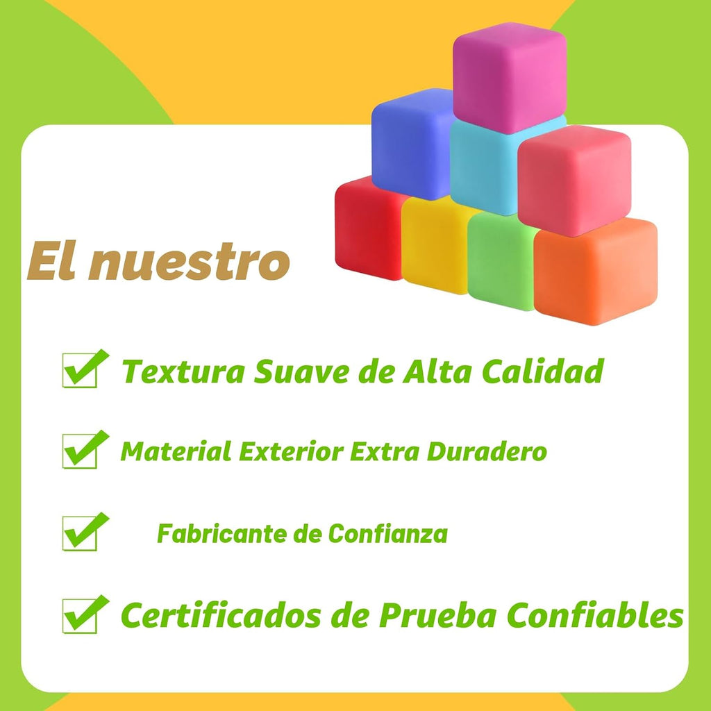 40 paquetes de juguetes para la ansiedad de cubo de estrés de elevación lenta, juguetes sensoriales de bolas blandas para niños y adultos, juguetes de ansiedad de forma cuadrada para el aula