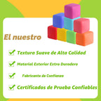 40 paquetes de juguetes para la ansiedad de cubo de estrés de elevación lenta, juguetes sensoriales de bolas blandas para niños y adultos, juguetes de ansiedad de forma cuadrada para el aula