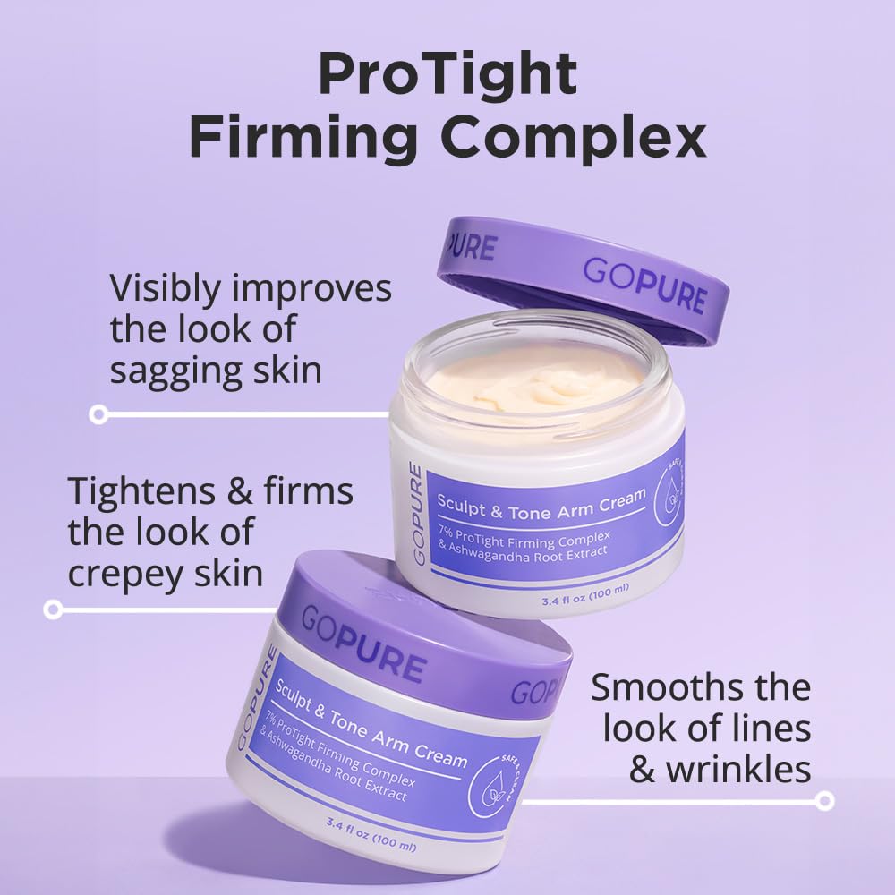 Crema de Brazo Sculpt &amp; Tone de goPure \u2013 Crema Reafirmante...