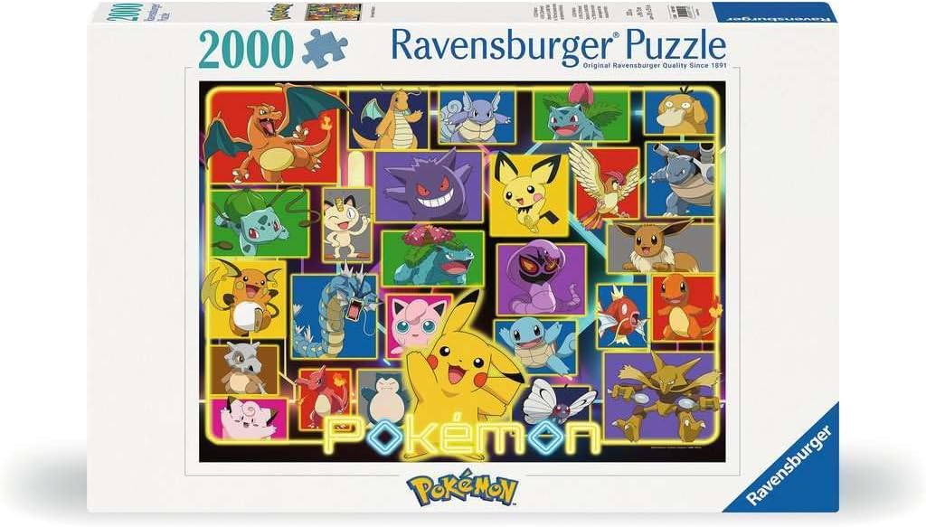 Ravensburger - Rompecabezas para adultos de 2000 piezas - Pokemon luminoso - A partir de 14 años - Calidad premium fabricado en Europa - Diversión y acción - 12001130, amarillo