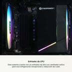 CyberPowerPC PC para juegos, AMD Ryzen 5 5500, Radeon RX 6500 XT 4GB, GMA3100A3