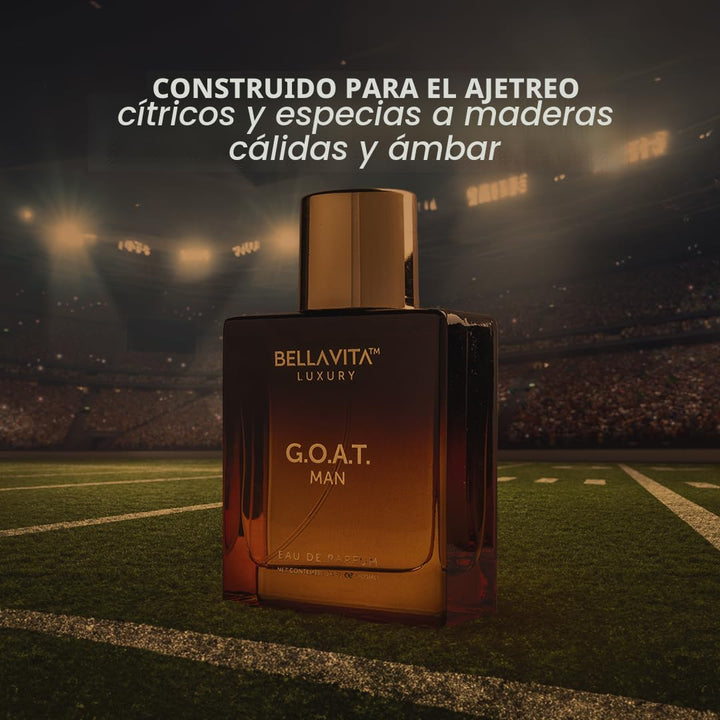 BellaVita Luxury G.O.A.T. Eau De Parfum para hombre (3.4 onzas líqu...