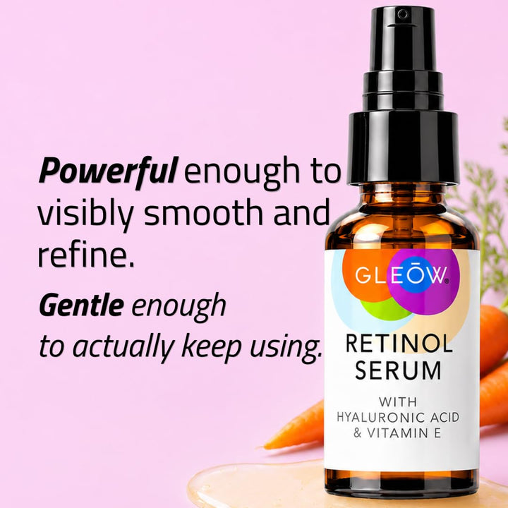 GLEOW Suero de Retinol para el Rostro con Ácido Hialurónico, el Ret...