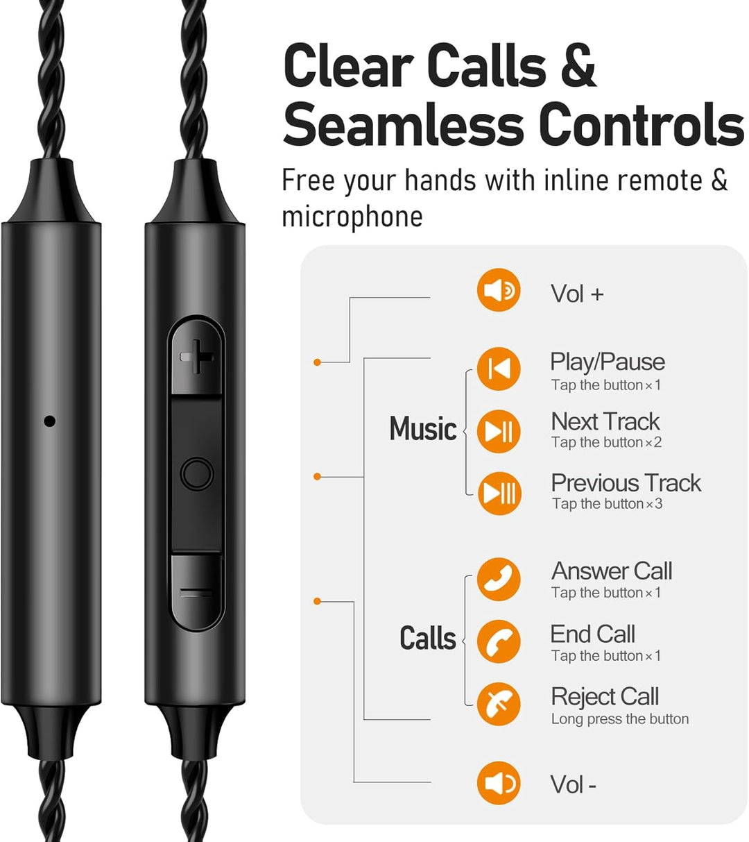 Vibes - Auriculares con cable de 6.8 fl oz, auriculares de alta fid...