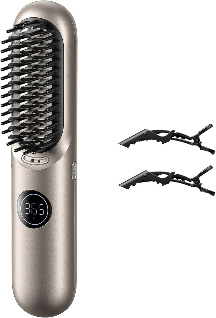 Bluvol I11 Apex Cordless Straightening Comb, Touch-Up Tool with Tra...