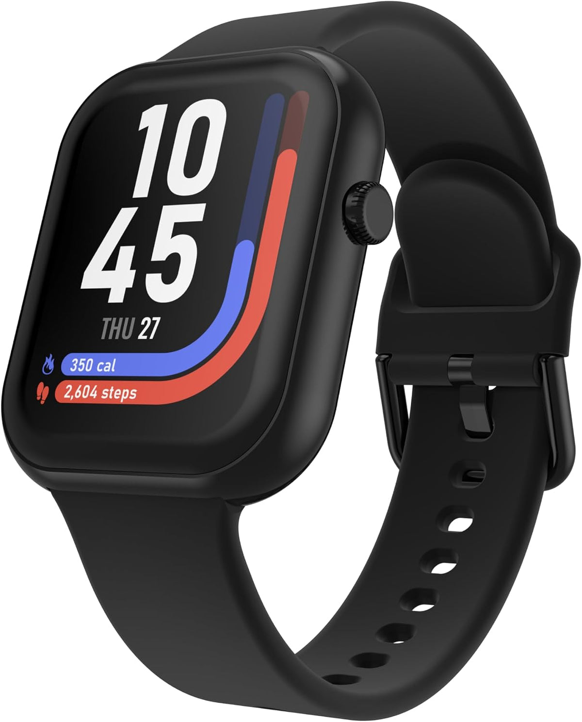 iTouch Reloj inteligente AIR 5, pantalla AMOLED de 1.85 pulgadas, llamadas Bluetooth, más de 100 modos deportivos, frecuencia cardíaca, SpO2, seguimiento del sueño y el estrés, resistente al agua, duración de la batería de 7 días, para Android y iPhone