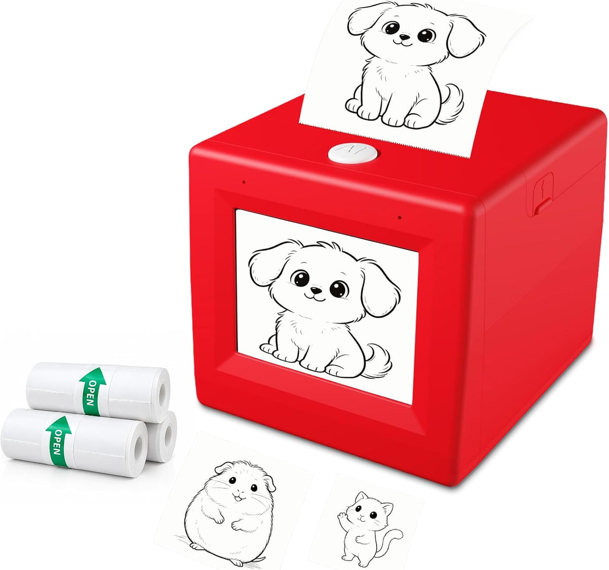 KBCASE Impresora de pegatinas de voz AI, mini fabricante de calcomanías