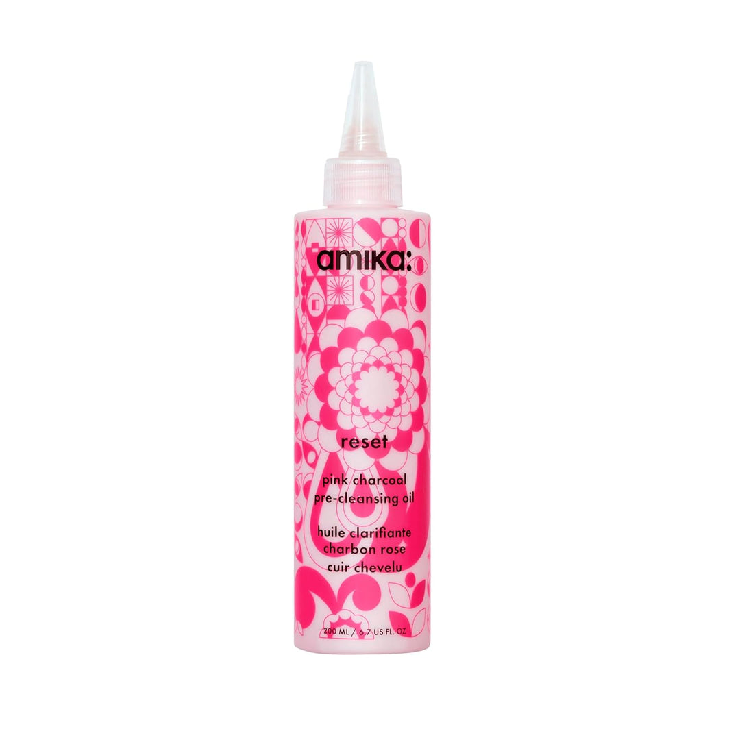 Amika Reset Aceite limpiador de cuero cabelludo de carbón rosa unis...