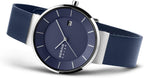 BERING Reloj analógico de colección solar para hombre con correa de acero inoxidable y cristal de zafiro