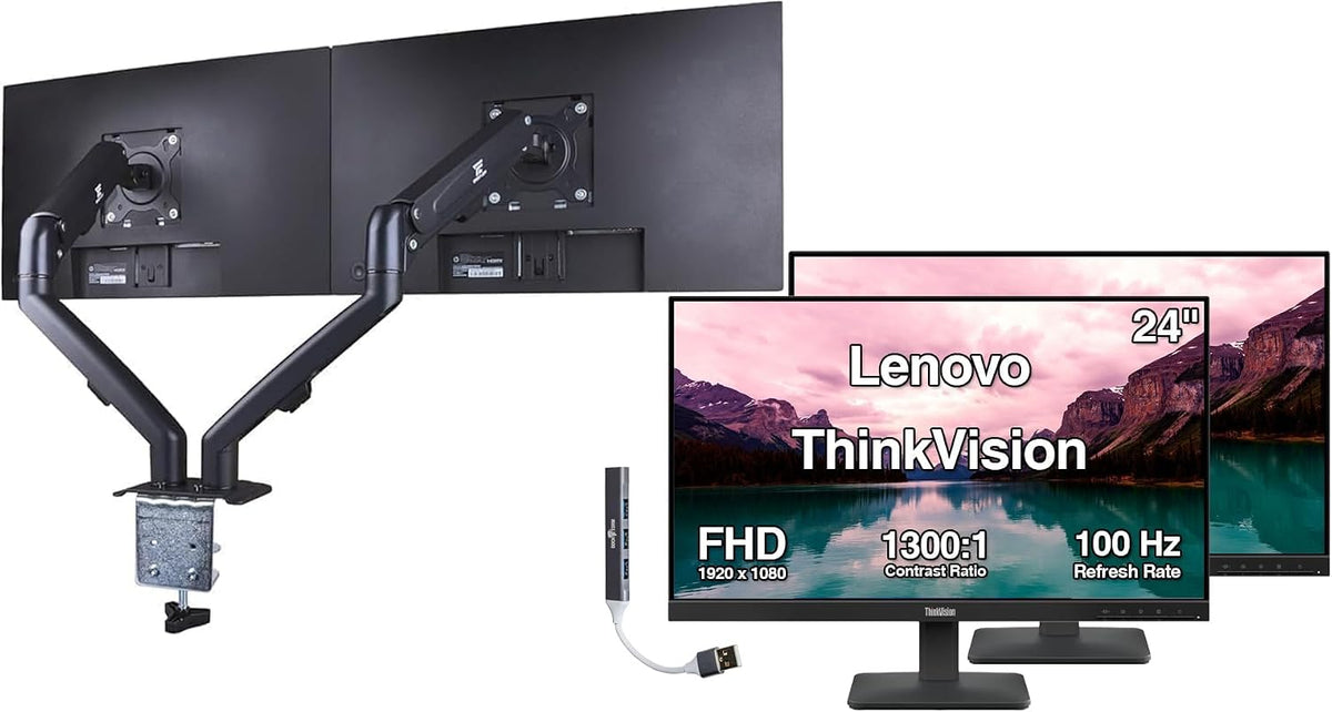 Lenovo ThinkVision Monitor FHD IPS de 24 pulgadas con tiempo de res...