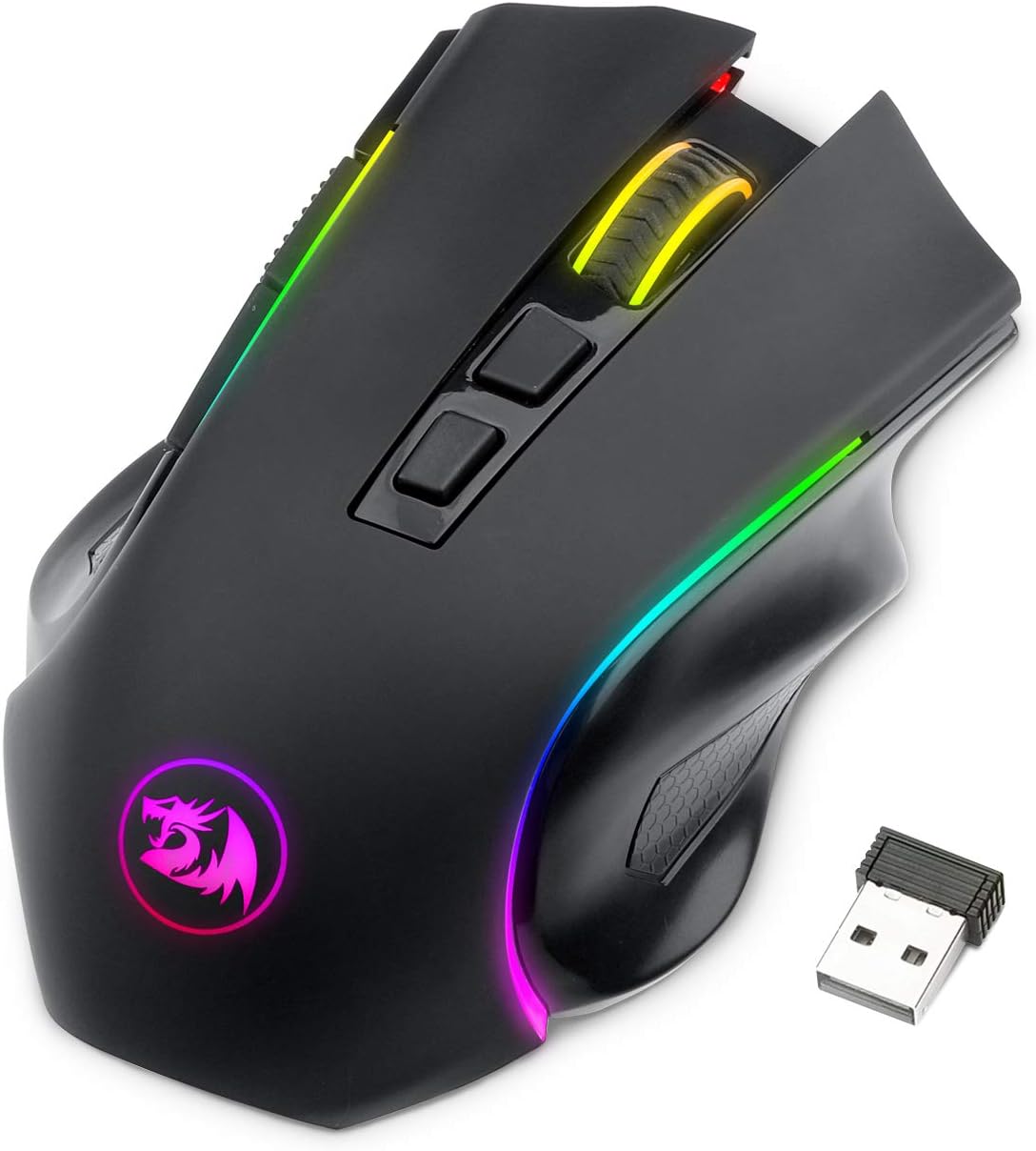 Redragon M602 Griffin RGB - Ratón para juegos Tri-Mode 2.4G\/USB-C\...