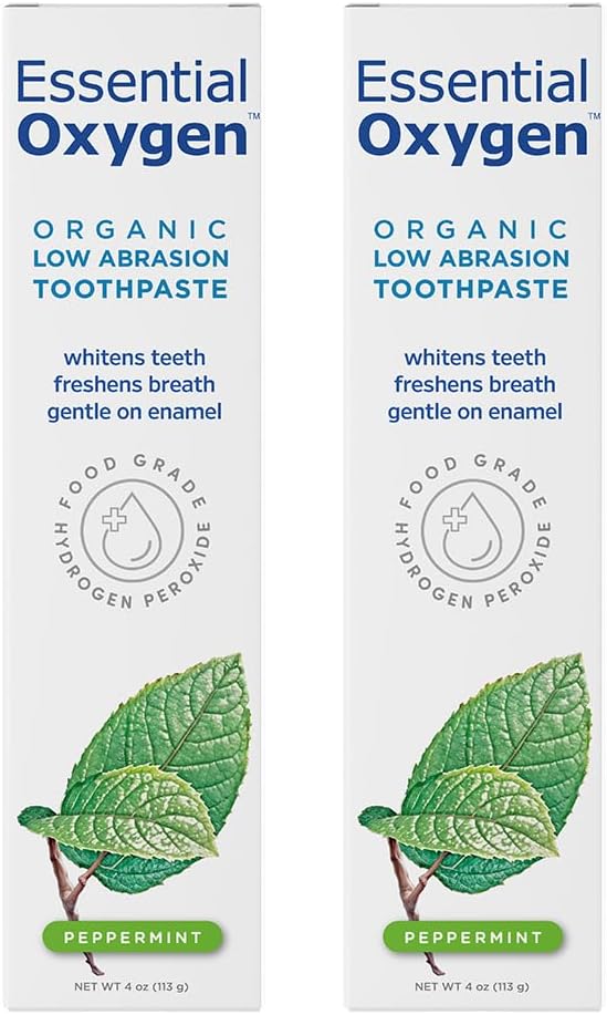 Essential Oxygen Pasta dental orgánica certificada BR, para dientes...