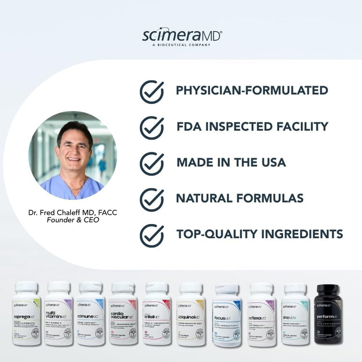 ScimeraMD® MultivitaminMD Suplemento cápsula de espectro completo c...