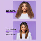 Instyler Freestyle Max - Cepillo redondo calentado con plancha alisadora