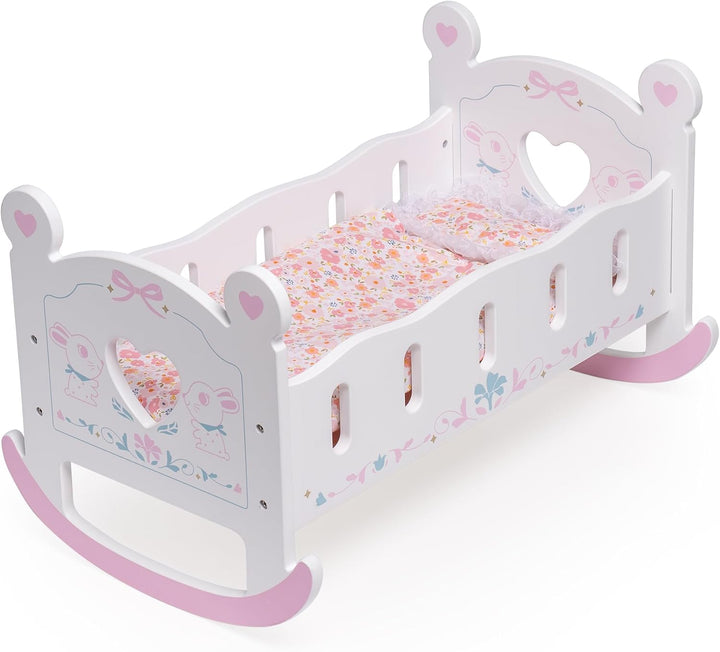 ROBOTIME Cuna de Madera para Muñecas Bebé, Cama Cuna de Muñeca para...