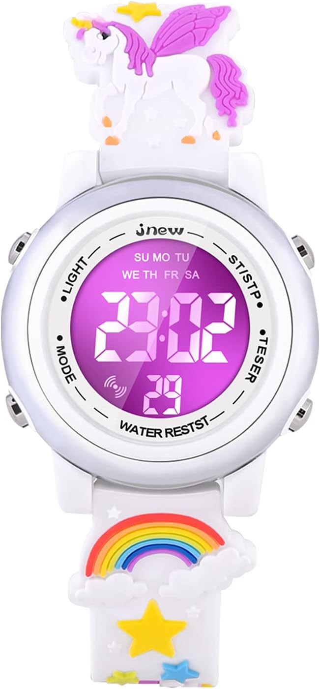VAPCUFF Relojes impermeables 3D de dibujos animados para niñas con...