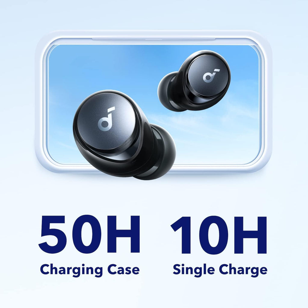 Soundcore de Anker Space A40 Auriculares inalámbricos con cancelación activa de ruido, Negro
