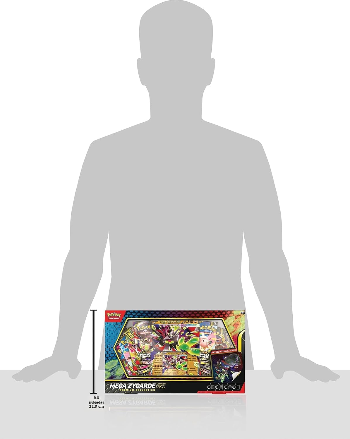 Pokemon TCG: Mega Zygarde ex colección Premium con 8 paquetes de refuerzo