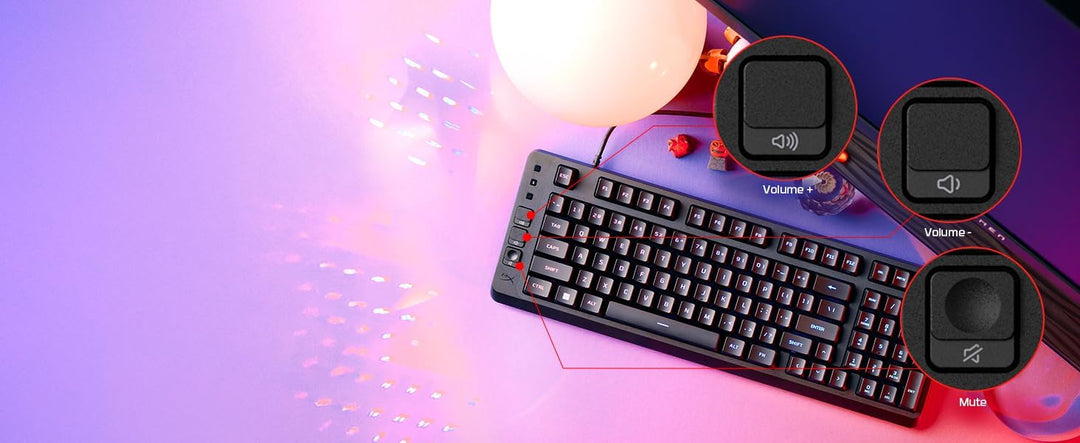 HyperX Eve 1800 - Teclado para juegos, factor de forma 1800, ilumin...