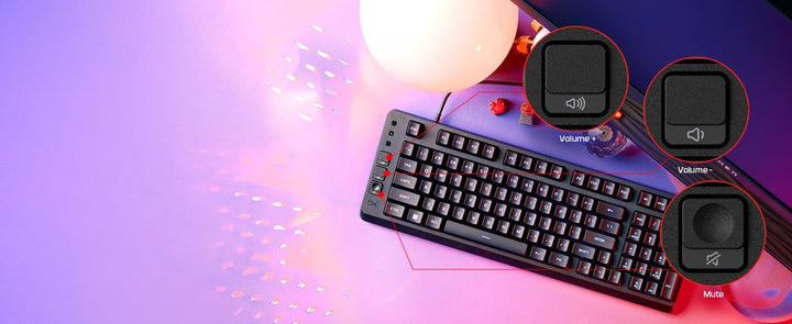 HyperX Eve 1800 - Teclado para juegos, factor de forma 1800, ilumin...
