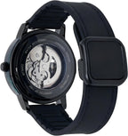M.O.T Reloj automático de selección, 1.535 in, unisex, esfera de corazón abierto, movimiento automático, fondo de caja inoxidable, resistente al agua 3ATM, Ministry of Time