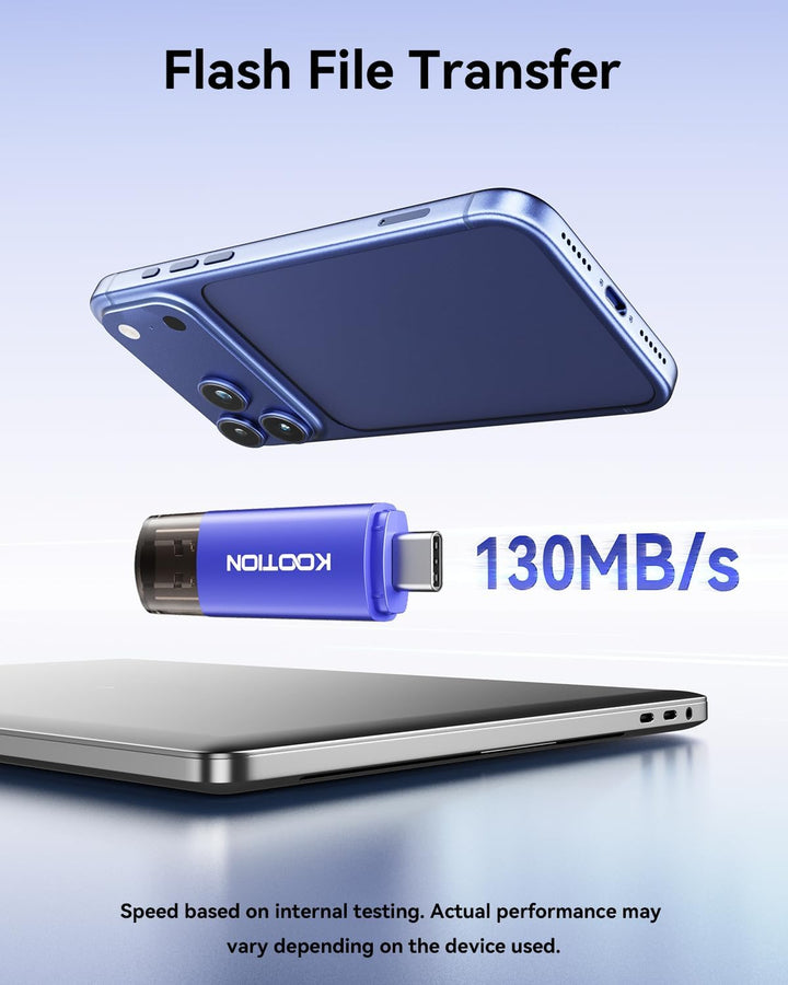KOOTION - Unidad flash USB C de 512 GB, unidad flash tipo C 2 en 1...
