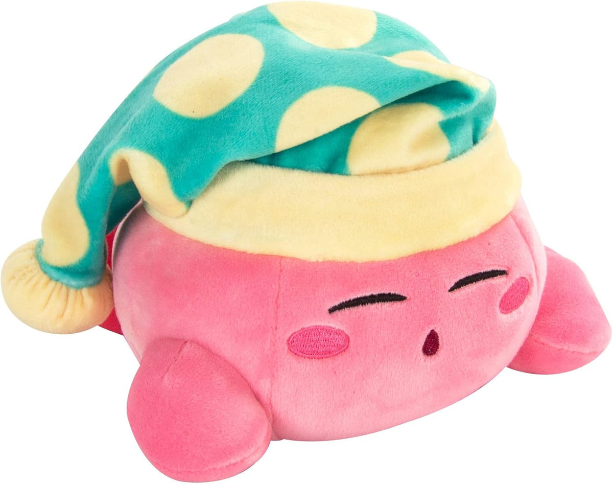 Club Mocchi Mocchi - Peluche de Kirby durmiendo, juguetes esponjosos de Kirby, animales de peluche coleccionables y lindos, regalos para juegos y decoración de sala de juegos