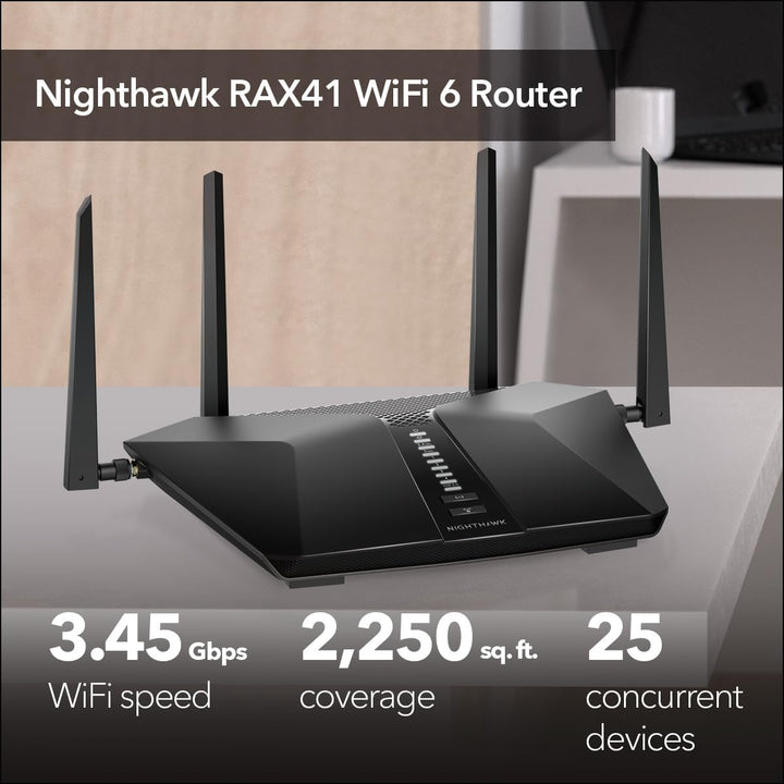 Netgear Router WiFi 6 de doble banda AX3600 de 5 flujos Nighthawk (...