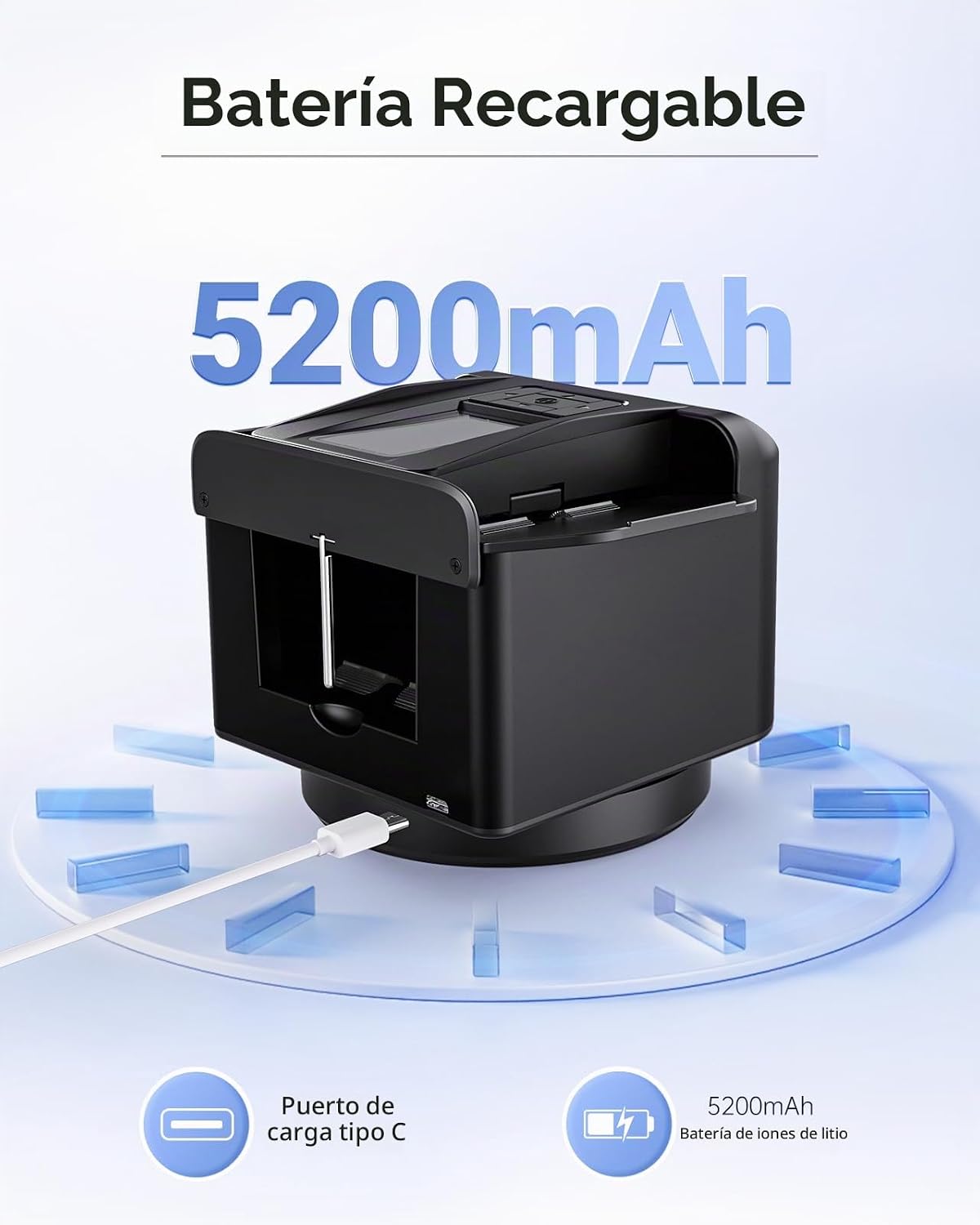 Barajador automático de cartas y distribuidor 2 en 1, máquina de distribución giratoria de 360° de 2 barajas para 12 jugadores, 4 controles remotos de dibujo, máquina barajadora de cartas recargable para póker, fase 10 (negro)