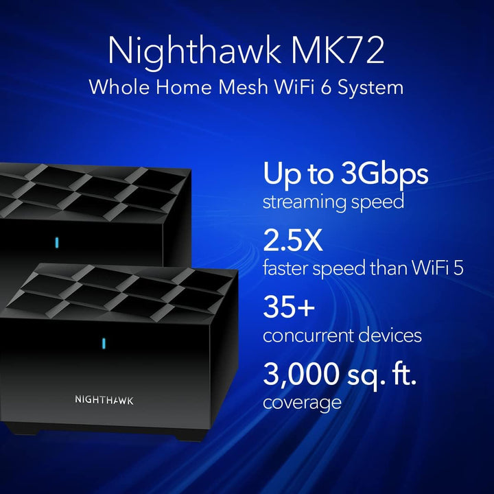 NETGEAR Nighthawk Advanced Sistema WiFi 6 de doble banda de malla p...