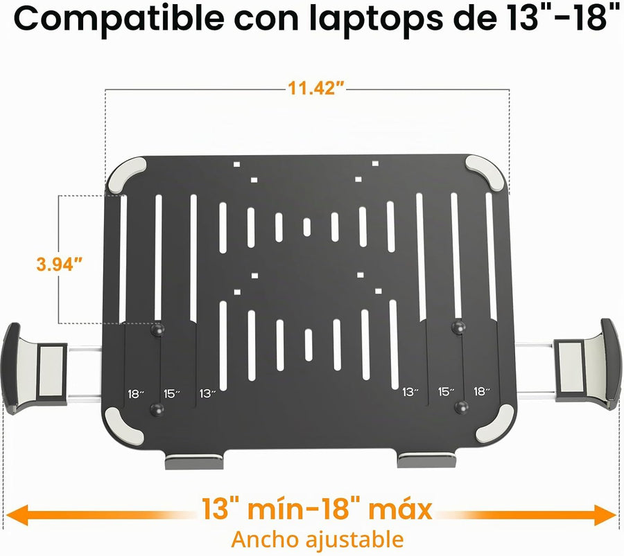 suptek Bandeja ajustable de montaje en brazo VESA para portátil de...