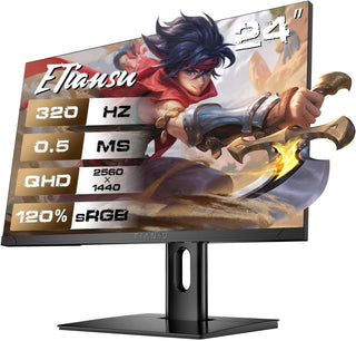 ETiansu Monitor de juegos QHD de 24 pulgadas, monitor de computador...