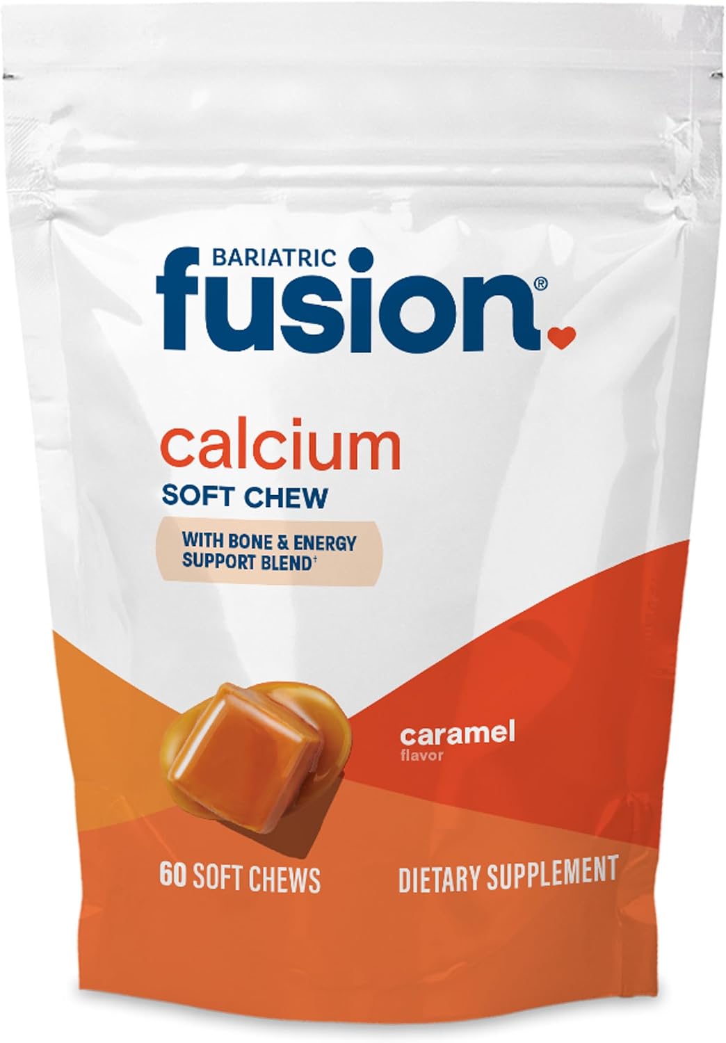 Bariatric Fusion Citrato de calcio con sabor a caramelo, 500 mg y v...