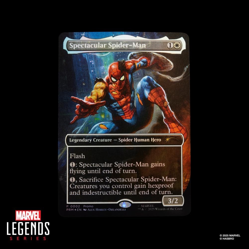 Marvel Legends Series Magic: The Gathering Battle-Damaged Spider-Ma...