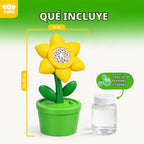 TOY Life Máquina de burbujas Daisy con luces LED y música, juguete de