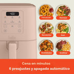 bella Freidora de Aire Delgada de 4 Cuartos, Utensilios de Cocina que Se Adaptan a Cualquier Lugar™, Revestimiento Antiadherente de Cerámica EverGood™, Temperatura Ajustable, 6 Opciones de Cocción