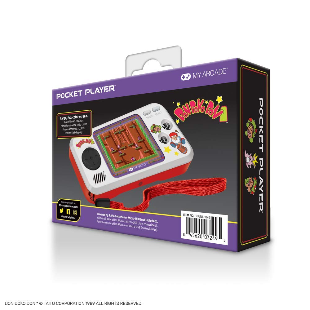 My Arcade Limited Edition Don Doko Don Pocket Player: 3 Built in Ga...