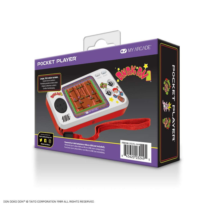 My Arcade Limited Edition Don Doko Don Pocket Player: 3 Built in Ga...