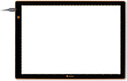 Wafer 2 Lightbox - Almohadilla de luz A3 para trazar, dibujar, dibujar y pintar - Regulable con brillo ajustable - Caja de luz de seguimiento para artistas blanco/gris