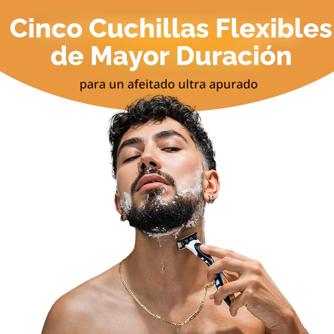 BIC Flex 5 Recargable para hombre de 5 cuchillas Recambios de maqui...