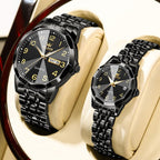 OLEVS Relojes de Pareja de San Valentín - Lujo, Moda para Hombre y Mujer, Juego de Relojes