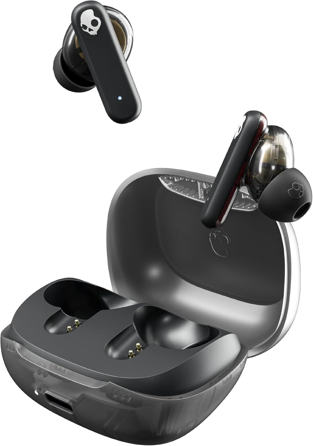 Skullcandy Smokin' Buds - Auriculares inalámbricos con aislamiento de ruido, Humo de medianoche