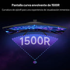 KTC Monitor curvo para juegos de 32 pulgadas 280Hz 240Hz, monitor d...