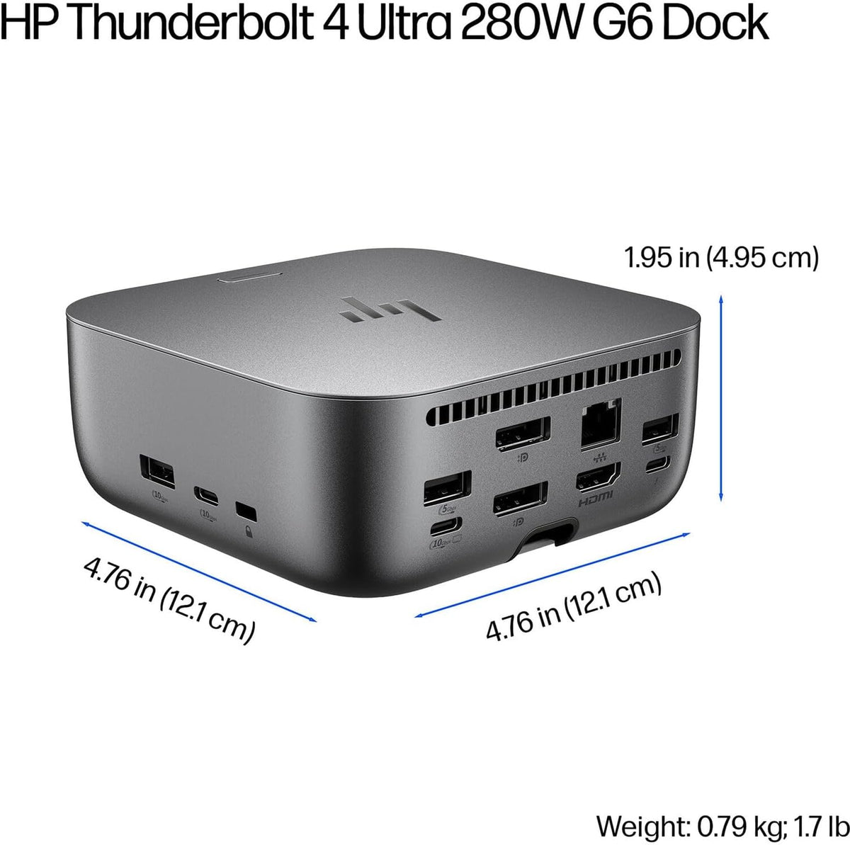 HP Estación de acoplamiento universal Thunderbolt/USB-C G6 Thunderbolt 4 de