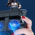 Zopsc controlador de juego móvil ergonómico con enfriamiento, 5000mah