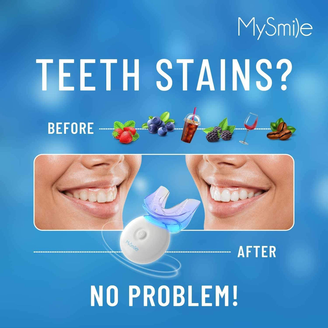 Kit de blanqueamiento de dientes MySmile con luz LED, blanqueador r...