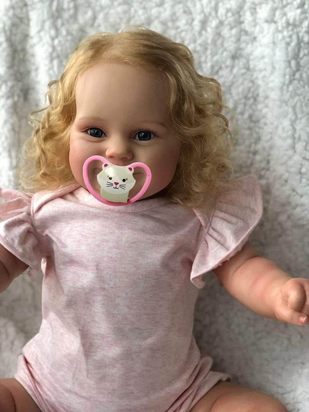 iCradle Lovely Real Look Reborn Baby Doll Girl - Muñeca de silicona...