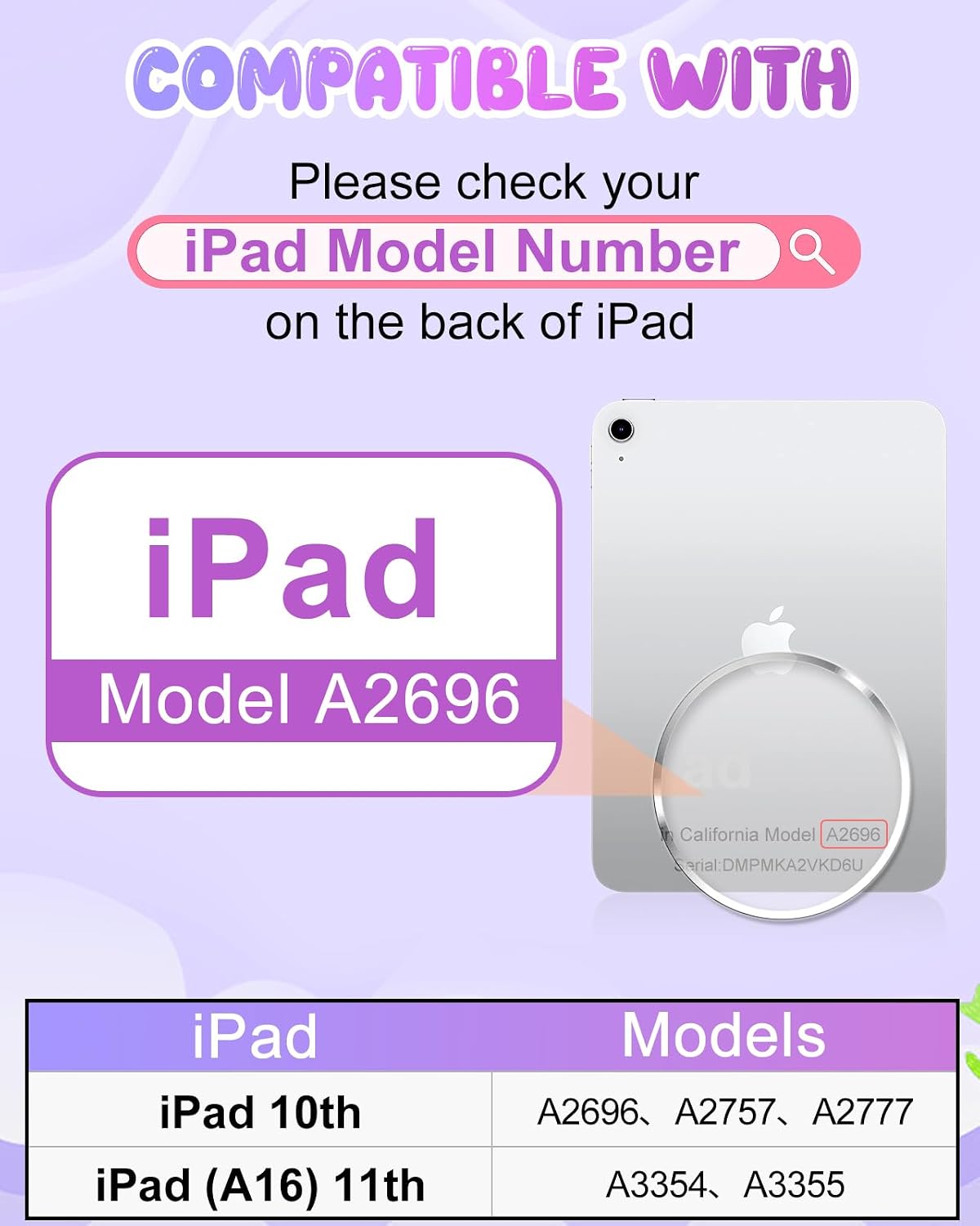 Boaretiu para iPad A16 Funda/Funda de 10ª Generación - Linda Funda de Tablet de 10.9 Pulgadas 2022 para Niñas y Adolescentes con Diseño de Unicornio Arcoíris y Correa y Soporte Giratoria de Silicona
