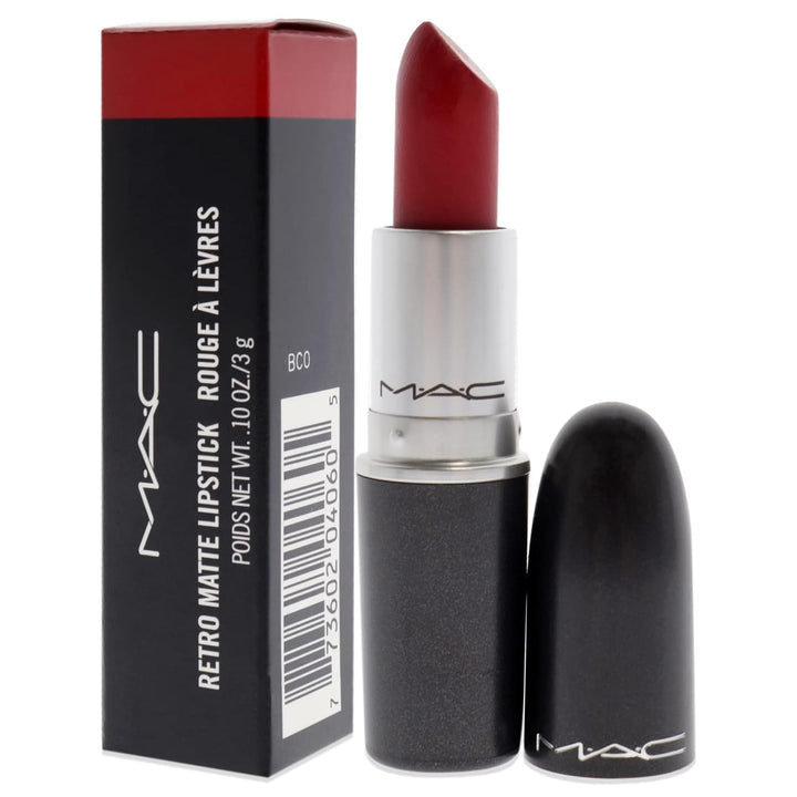 MAC Lápiz labial retro mate Ruby Woo, 1 unidad, multicolor, 0.10 onzas