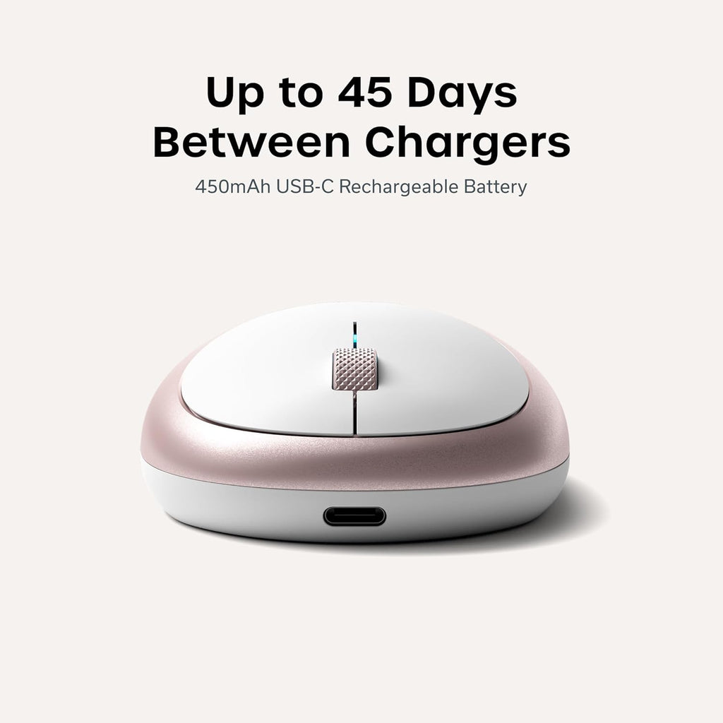 Ratón inalámbrico Bluetooth Satechi M1, recargable USB-C, compacto...